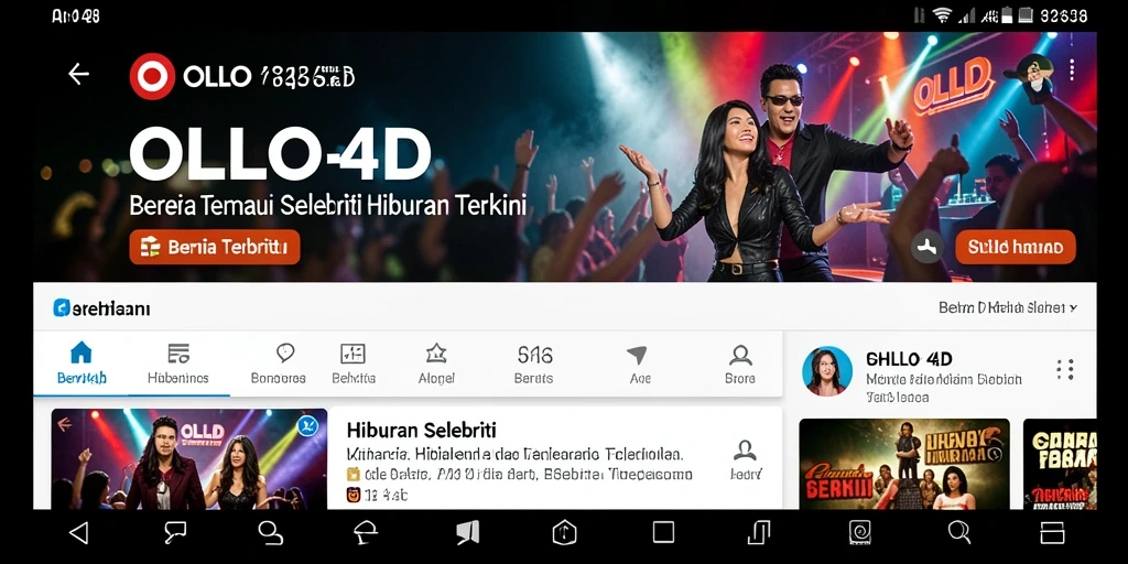 Tampilan antarmuka aplikasi OLLO4D yang menarik dan informatif.